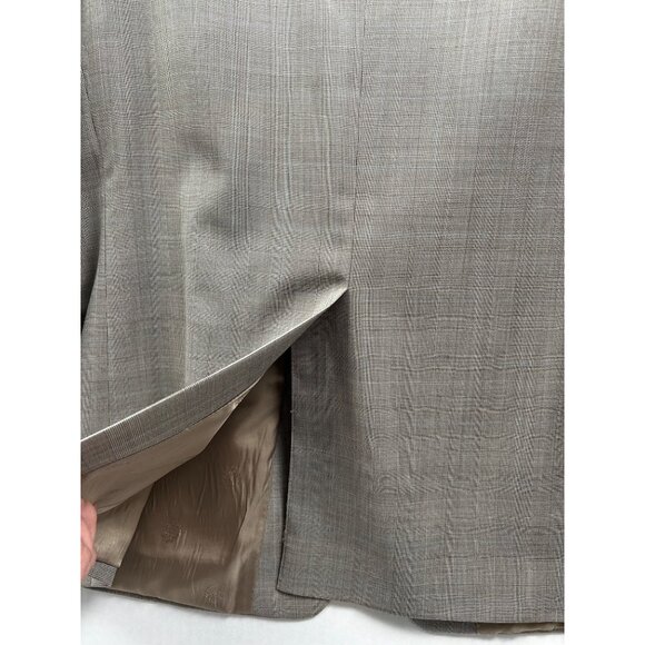 Lauren Ralph Lauren Men’s Blazer 44R Gray Wool Glen Plaid Classic Jacket Preppy - Picture 11 of 12